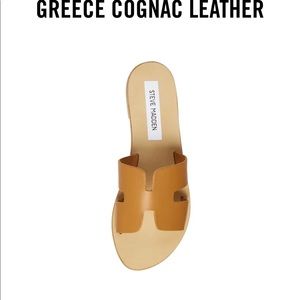 Greece cognac Lea sandals - Steven New York